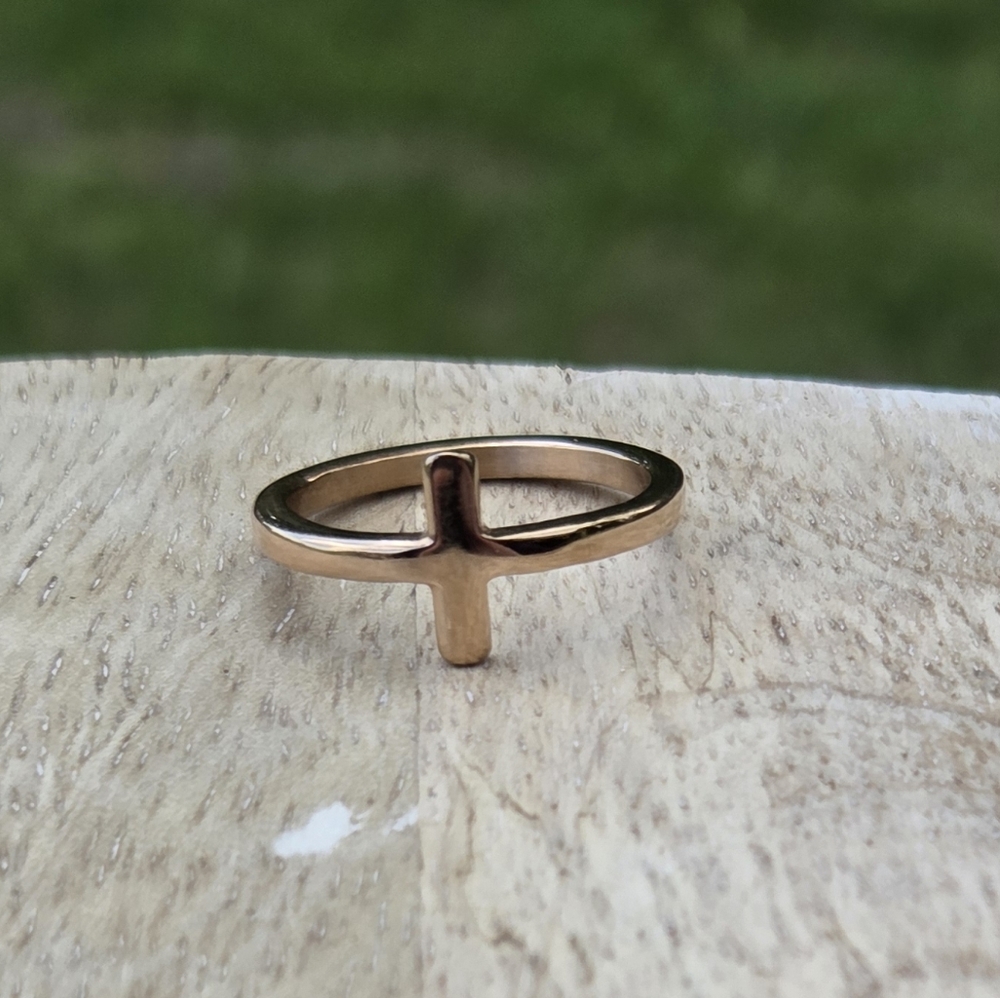 Golden Cross Ring